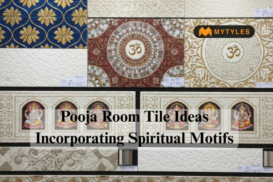 Spiritual Motif Tile Designs for Modern Pooja Rooms