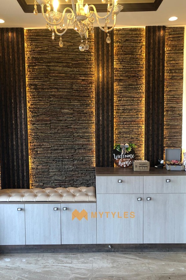 Copper Waterfall Natural Stone Wall Cladding Elegant & Durable