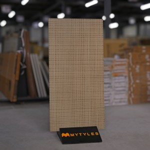 undefined-Vitrified Brown Floor and Wall Tile Code30599 (600x1200mm, Matt)