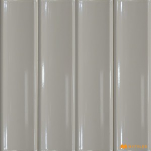 undefined-Grey Fluted Wall Tile Code28872 (75x300mm, Glossy)
