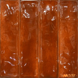 undefined-Ceramic Red Subway Wall Tile Code37364 (300x300mm, Glossy)