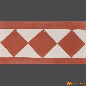 undefined-Athangudi Floor and Wall Tile Code30411 (127x254mm, Matt)