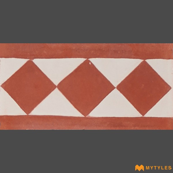 Athangudi Tiles-Athangudi Floor and Wall Tile Code30411 (127x254mm, Matt)