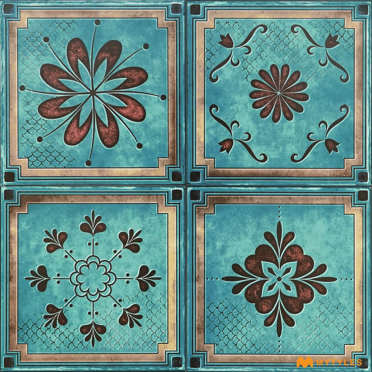 Buy 1x1 Feet Moroccan Wall & Floor Tile Online |