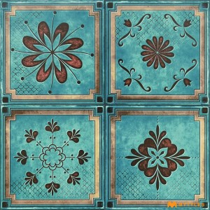 undefined-Ceramic Moroccan Tile Code17848 (300x300mm, Matt)