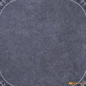 undefined-Vitrified Blue Octagon Floor and Wall Tile Code36776 (600x600mm, Carving Matt)