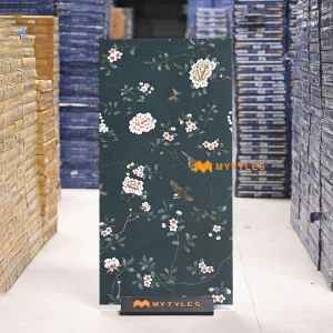 undefined-Vitrified Green Tropical Floor and Wall Tile Code38312HL2 (600x1200mm, Sugar)