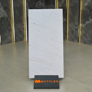 undefined-Vitrified White Floor and Wall Tile Code30132 (600x1200mm, Matt)