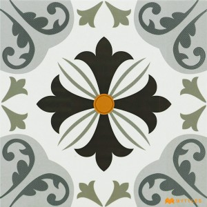 undefined-Vitrified Grey Moroccan Tile Code26901 (300x300mm, Matt)