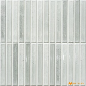 undefined-Ceramic Gray Kitkat Wall Tile Code31381 (300x300mm, Glossy)
