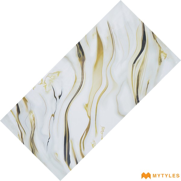 Glazed Vitrified-Vitrified Gold Floor and Wall Tile Code29514 (600x1200mm, Glossy)