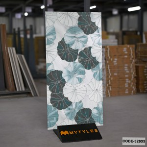 undefined-Vitrified Blue Tropical Wall Tile Code32633 (600x1200mm, Sugar)