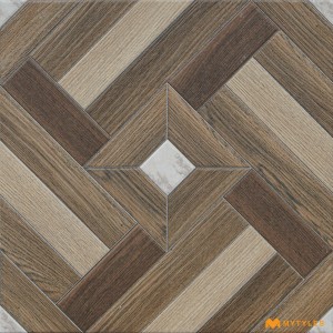undefined-Vitrified Brown Digital Parking Floor and Wall Tile Code32896 (400x400mm, Matt)