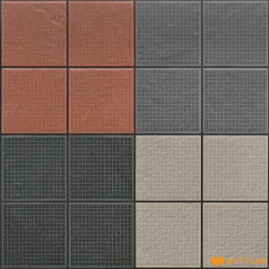 undefined-Multi Color Digital Parking Floor and Wall Tile Code29677 (500x500mm, Matt)