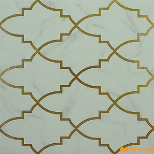 undefined-Imported Moroccan Tile Code18706 (600x600mm, Metallic)