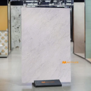 undefined-Vitrified Off-White Slab Floor and Wall Tile Code37193 (1200x1800mm, Satin)