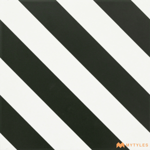 undefined-Ceramic Black and White Moroccan Tile Code25909 (300x300mm, Matt)