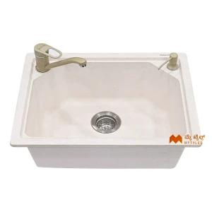undefined-Futura Kitchen Sink - Quartz Series FS 2318 Wheat Spot Code38140 (23x18x9 Inch)