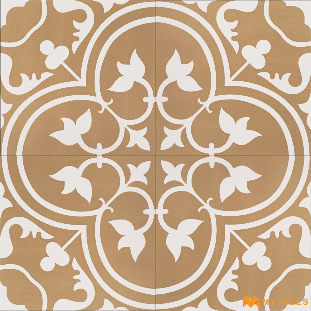 Buy 300x300 mm Ceramic Matt Brown Moroccan Tile At MyTyles