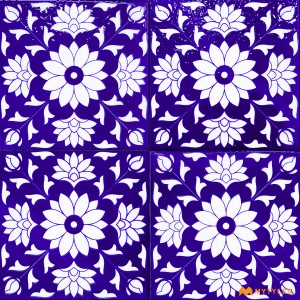 undefined-Decorative Purple Tile Code30343 (150x150mm, Glossy, 4Pc in Box)