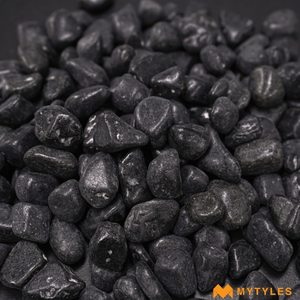 undefined-Pebble Stone Code-PEB-82-Black (1Kg, Glossy)