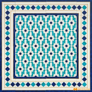 Blue Carpet Design Tile Code30708