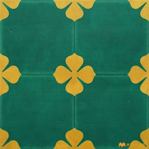 undefined-Ceramic Green Moroccan Floor and Wall Tile Code31315 (300x300mm, Matt)