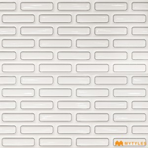 undefined-Ceramic White Wall Tile Code35582HL1 (300x600mm, Glossy)