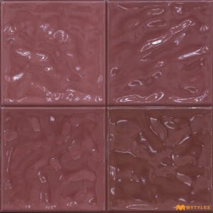 undefined-Ceramic Pink Geometric Wall Tile Code32552 (300x300mm, Glossy)
