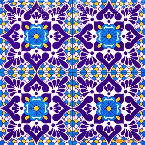 undefined-Decorative Purple Tile Code30350 (150x150mm, Glossy, 4Pc in Box)