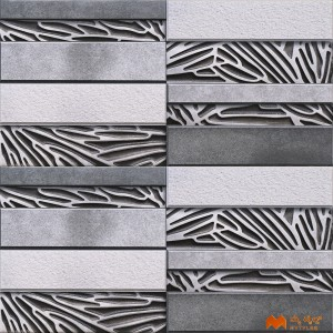 undefined-Ceramic Gray Elevation Wall Tile Code37598 (300x600mm, Matt)