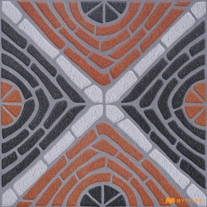 undefined-Vitrified Red Digital Parking Floor and Wall Tile Code31004 (500x500mm, Matt)