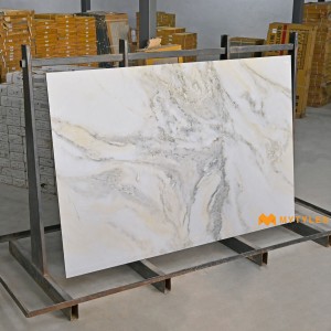 undefined-Vitrified Grey Slab Floor and Wall Tile Code22720 (1200x1800mm, Matt)