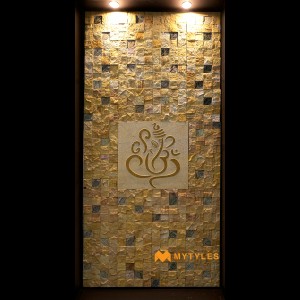 undefined-Natural Stone Ganesha Mural  MYTMU007 Code22573 (600x600mm, Sandstone)