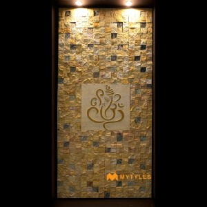 undefined-Natural Stone Ganesha Mural MYTMU007 Code22573 (600x600mm, Sandstone)