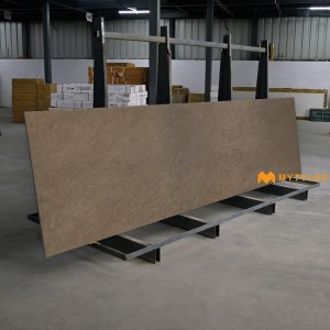 undefined-Vitrified Brown Slab Floor and Wall Tile Code29232 (790x3000x15mm, Matt)