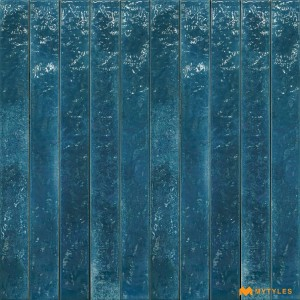 undefined-Imported Blue Subway Wall Tile Code32688 (50x500mm, Glossy)