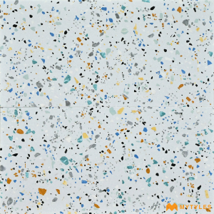 undefined-Ceramic White Terrazzo Wall Tile Code27531LT (300x600mm, Matt)