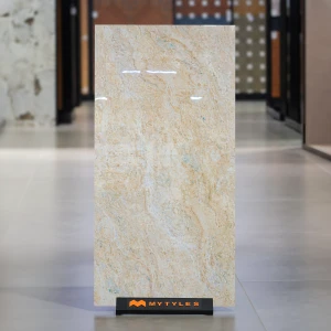 undefined-Vitrified Beige Floor and Wall Tile Code38204 (600x1200mm, Glossy)