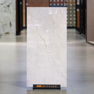 undefined-Vitrified Off-White Floor and Wall Tile Code38201 (600x1200mm, Glossy)