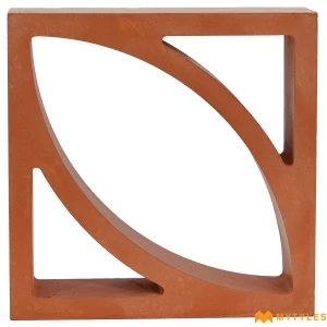 undefined-Terracotta Leaf Jali Code38252 (220x220mm, Matt)