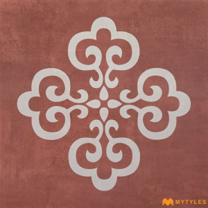 undefined-Ceramic Terracotta Moroccan Floor and Wall Tile Code35002A (300x300mm, Matt)