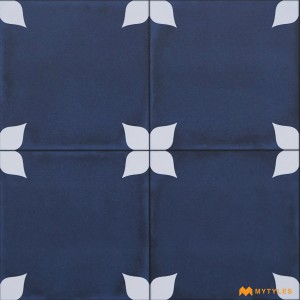 undefined-Ceramic Blue Moroccan Floor and Wall Tile Code31309 (300x300mm, Matt)