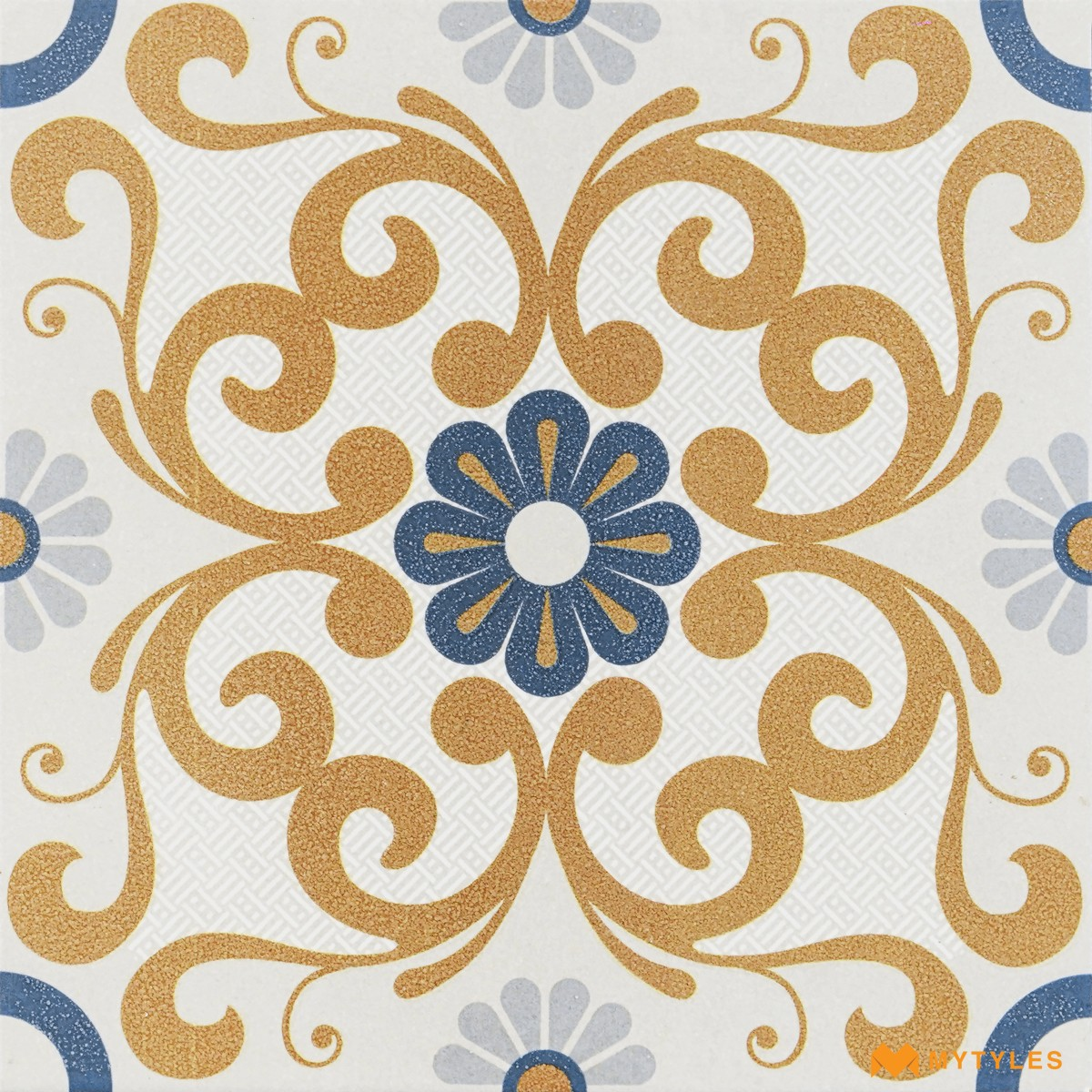 Buy 300x300 mm Ceramic Matt Ivory Moroccan Tile