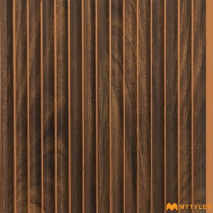 undefined-Brown Louver Wall Panels Code34801 (6Inchx8Feet, Matt)