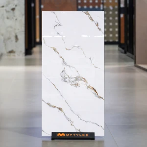 undefined-Vitrified White Floor and Wall Tile Code38200 (600x1200mm, Glossy)