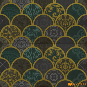 undefined-Imported Highlighter Wall Tile Code8257 (300x600mm, Metallic)