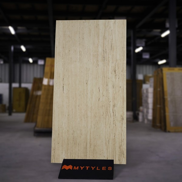 Glazed Vitrified-Vitrified Brown Floor and Wall Tile Code30147 (600x1200mm, Matt)