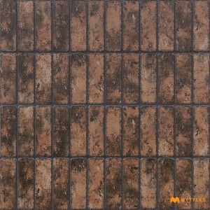 undefined-Ceramic Brown Brick Wall Tile Code31713 (300x600mm, Matt)