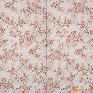 undefined-Vitrified Pink Tropical Wall Tile Code38122 (600x1200mm, Matt)